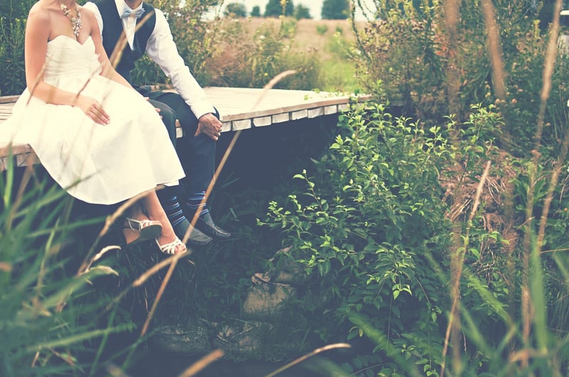 Groom with Lace Accessories