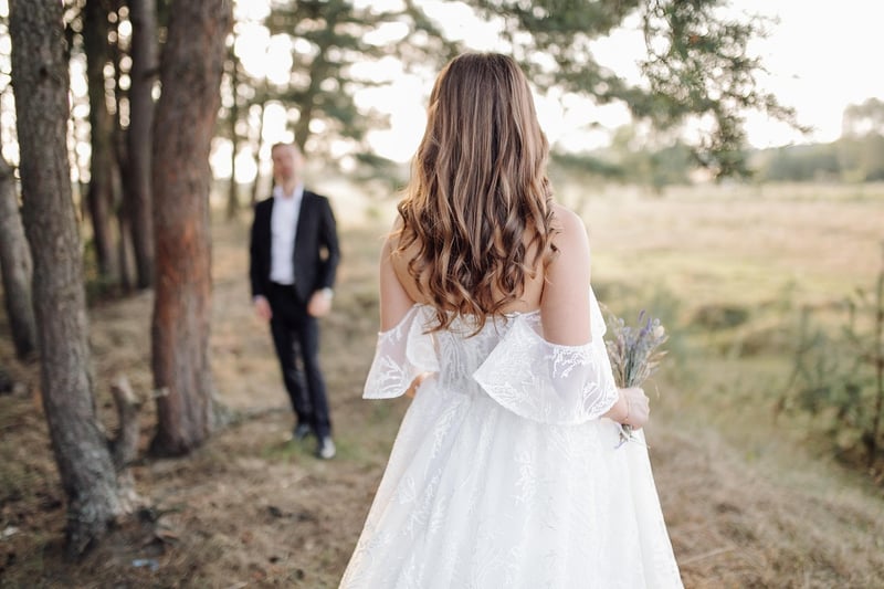 Bride with Lace Veil
